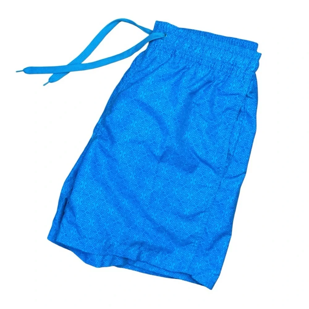 KANU Surf Men's Blue Graphic Print Board Shorts Swim Trunks Size M